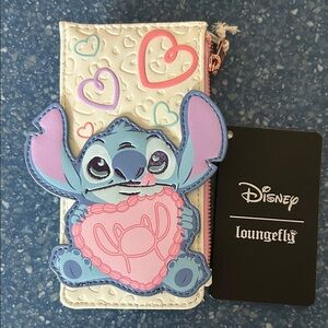 Loungefly Stitch & Angel Be Mine Large Card Holder